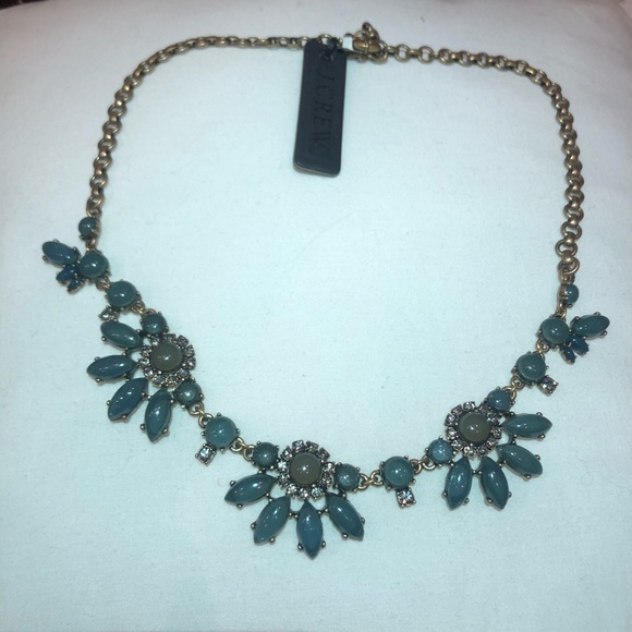 J. Crew Grey-blue necklace with crystals - Picture 4 of 4